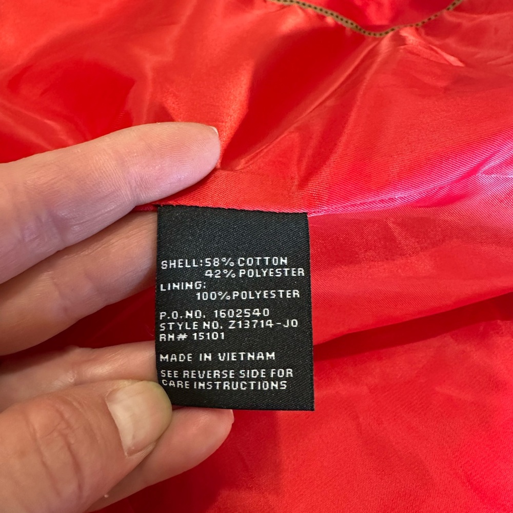 Jones New York Bold Scarlet Trench Coat - Picture 9 of 10